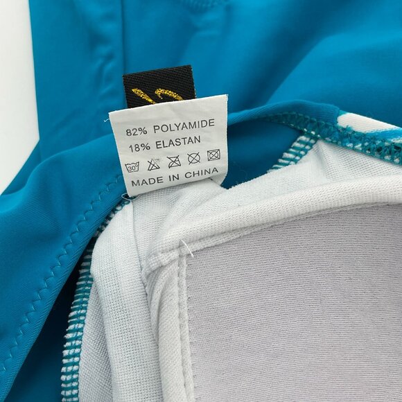 Ocean Jewel 1 Piece Twist Front Scoop Back Adjustable Straps Swimsuit 12 - Picture 7 of 9